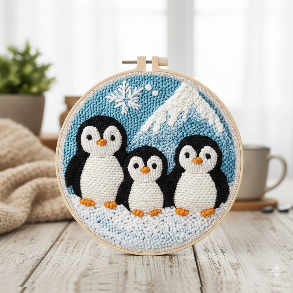 Kit de Broderie Magique Beezy 🧵🧸 - Punch Needle